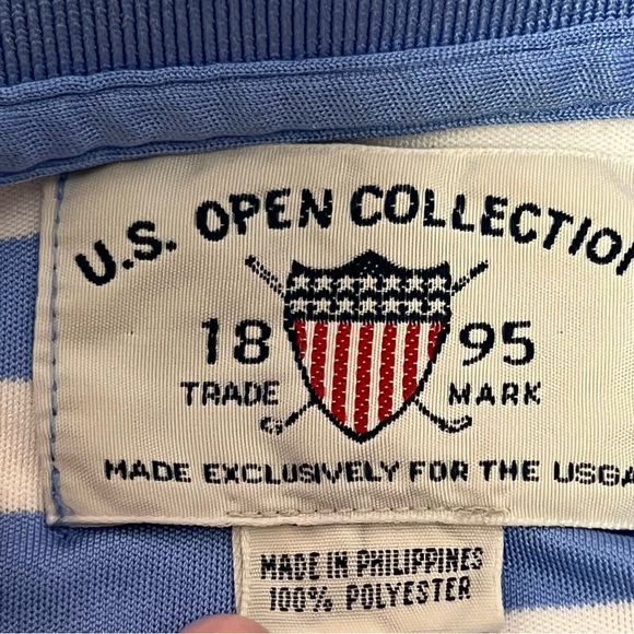 U.S. Open Collection Men’s Shirt Vintage 2014 Pinehurst Size Large Striped Polo - Picture 6 of 10